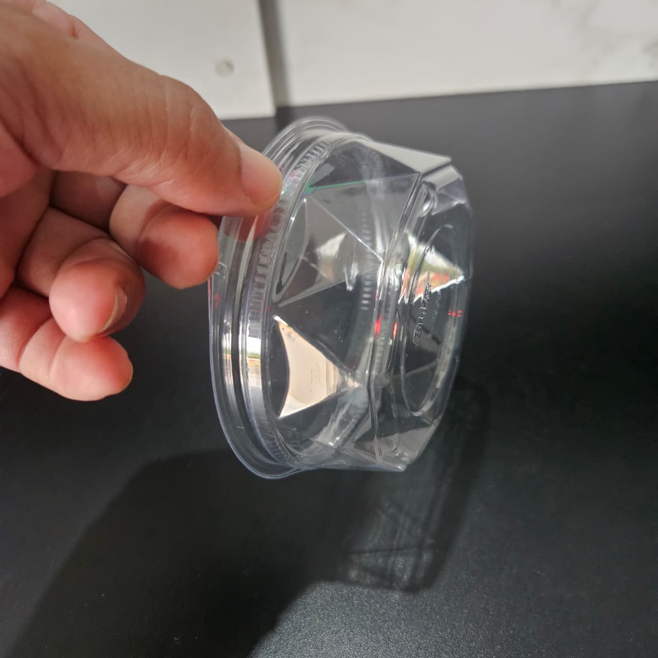 B- 750D Embalagem Redonda Diamantada Articulada 350 ml