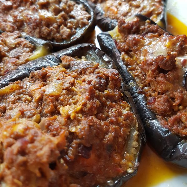 Berenjenas rellenas a la italiana