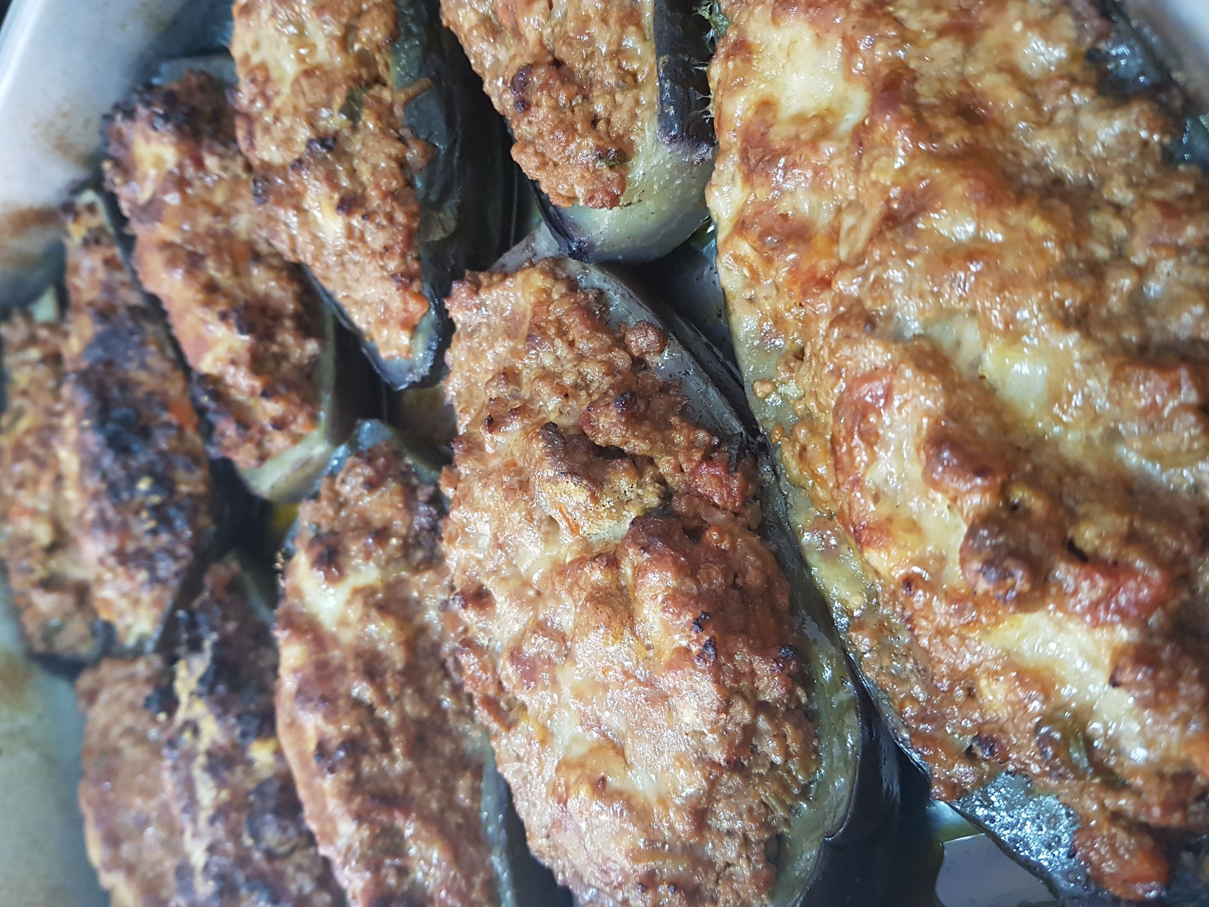 Berenjenas rellenas a la italiana