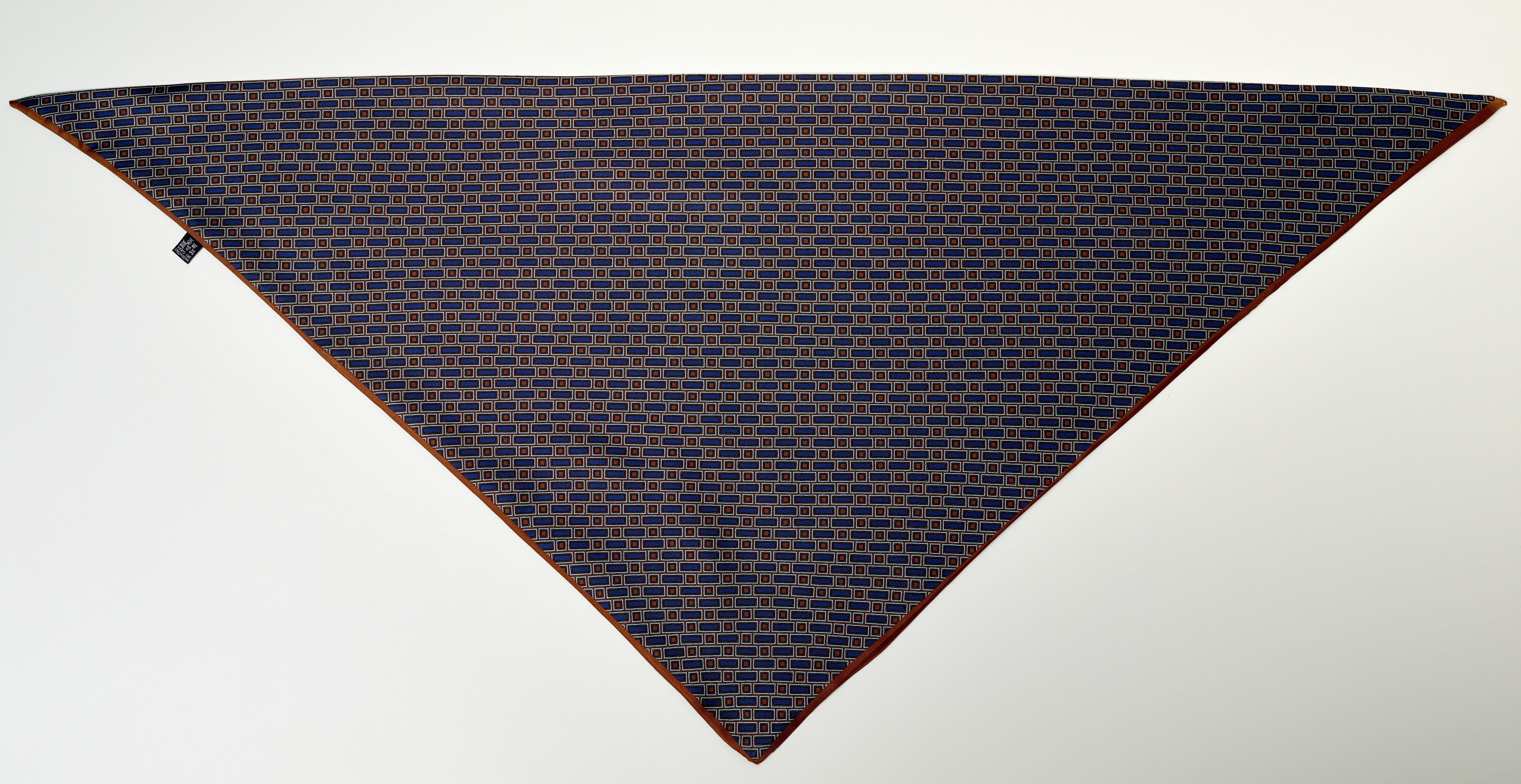Foulard Carré Triangle Rectangle Marron