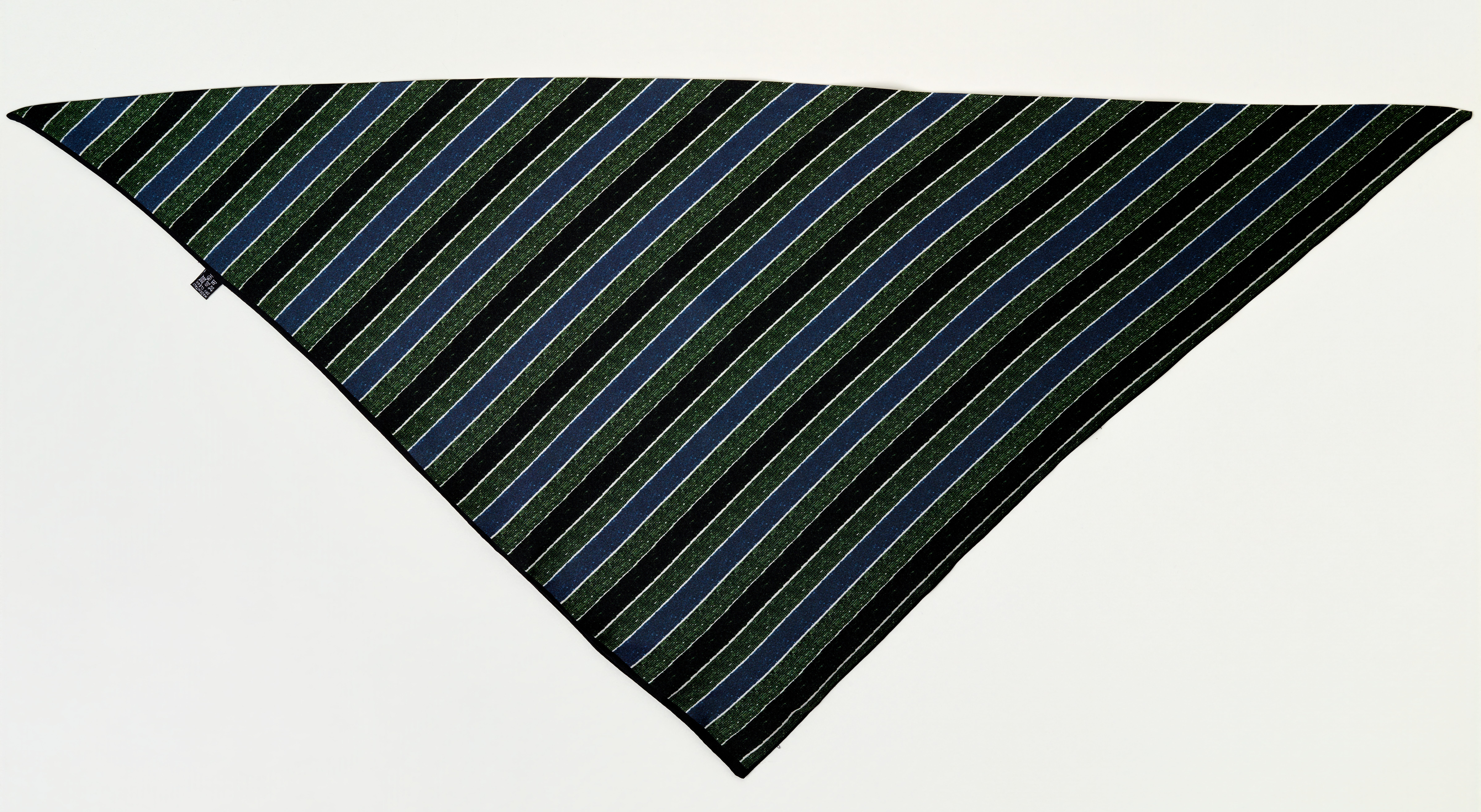 Foulard Carré Triangle Bleu Vert