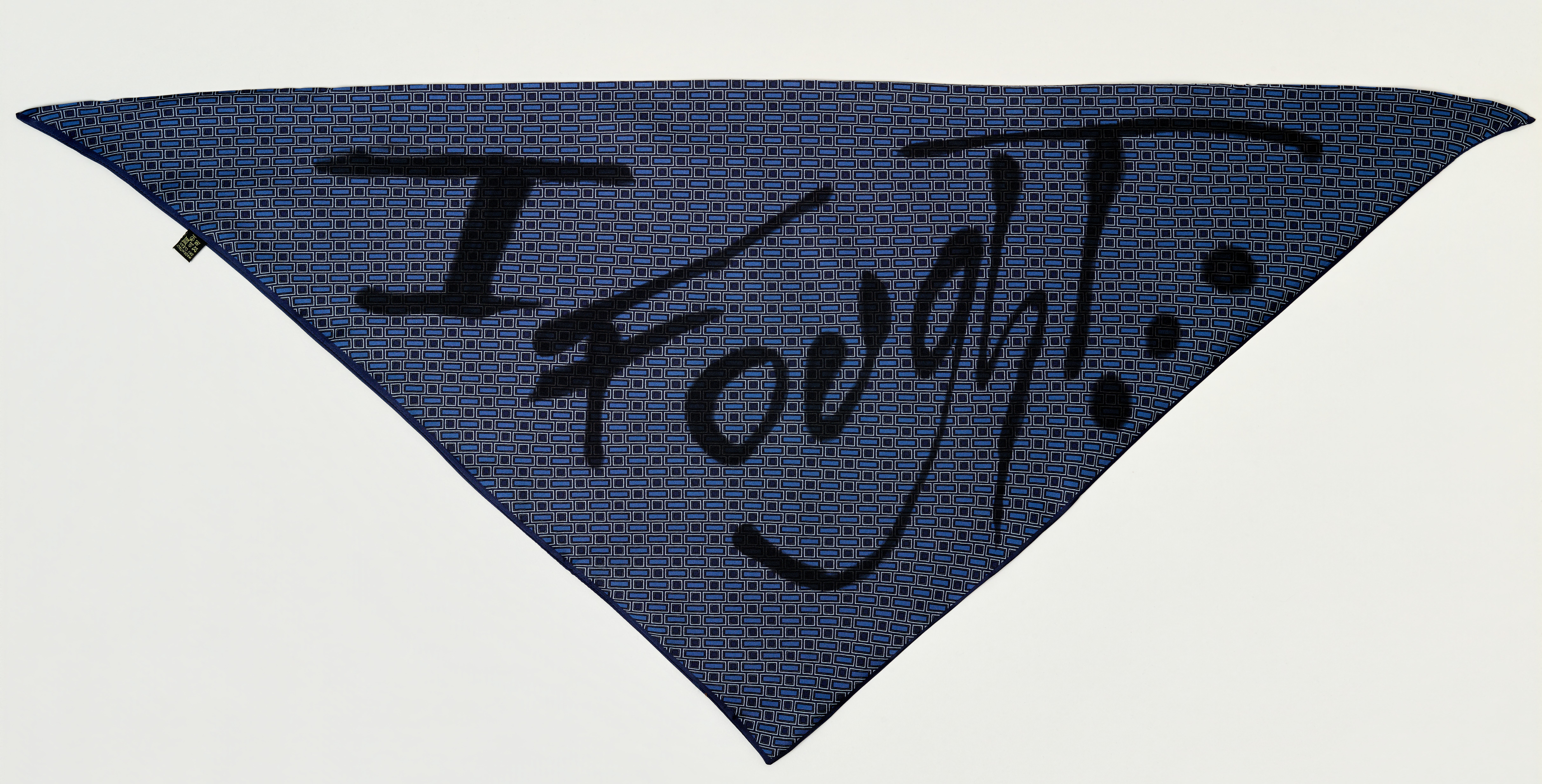 Scarf Orange Rectangles Punk