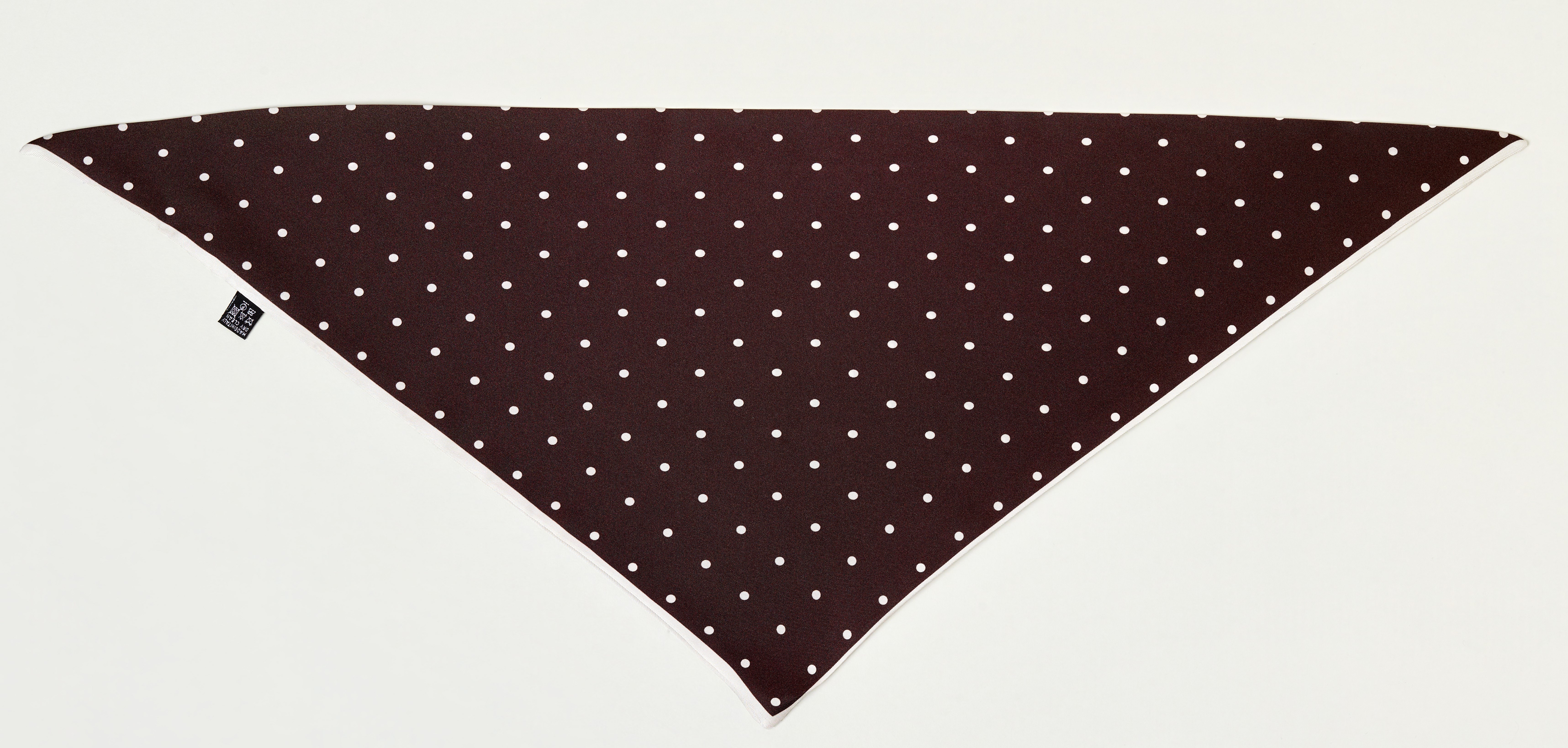 Foulard Gavroche Dots Marron