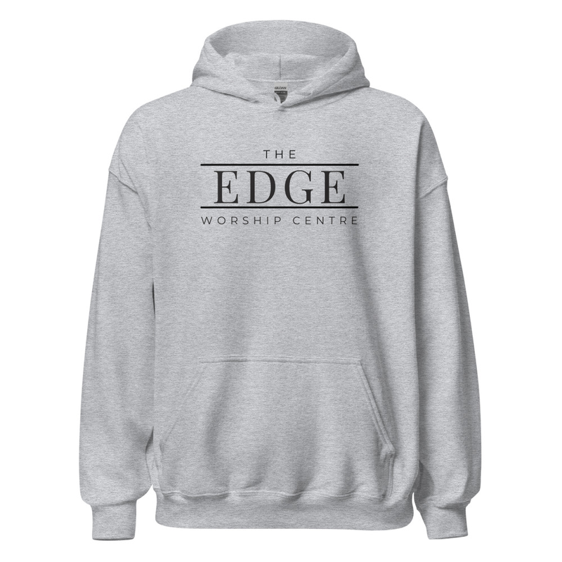 "Edge University" Unisex Gildan Hoodie DTG - Black 