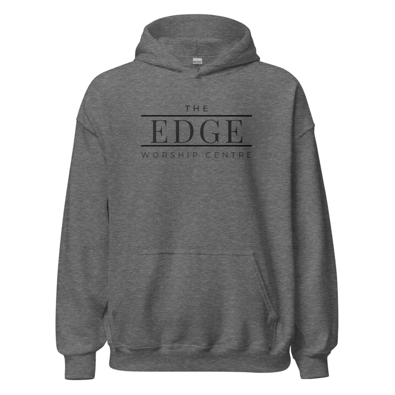 "Edge University" Unisex Gildan Hoodie DTG - Black 
