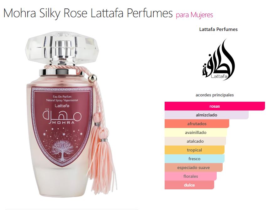 Mohra Silky Rose Lattafa Perfumes 100ml