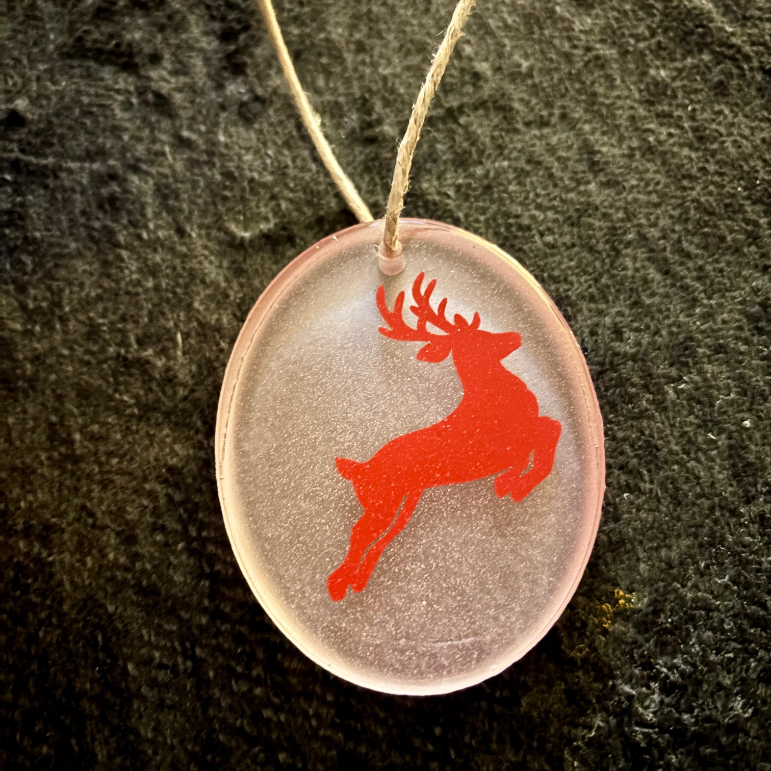 Red Deer Christmas Ornament