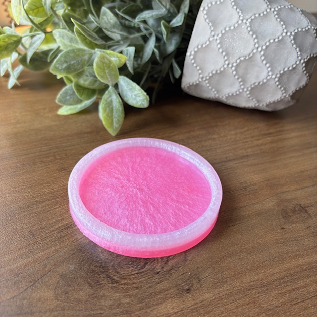Pink Resin Coaster