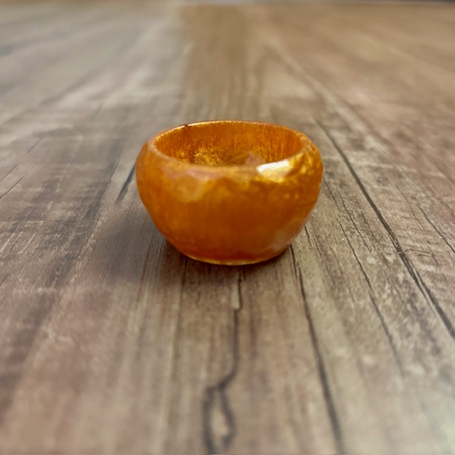 Amber Resin Bowl