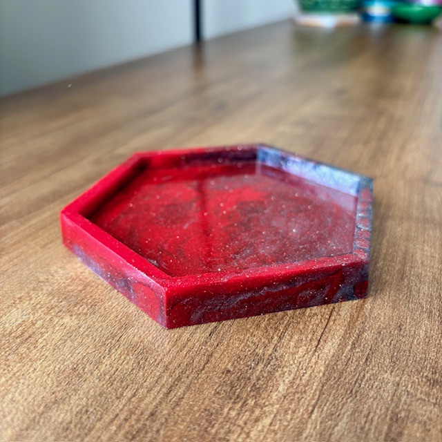 Hexagon Resin Tray