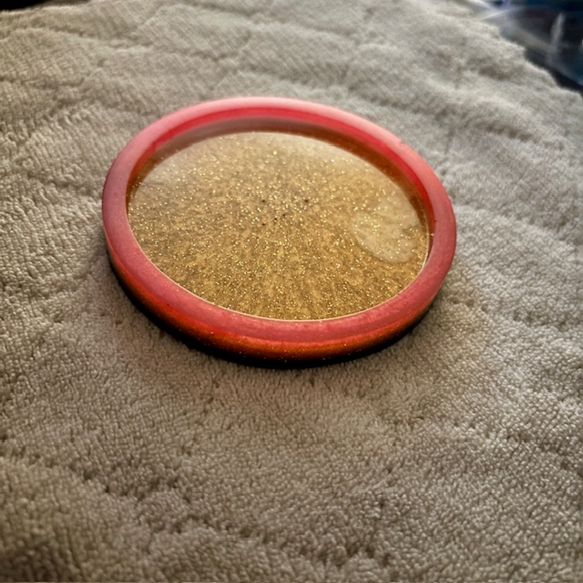 Gold Glitter Resin Tray