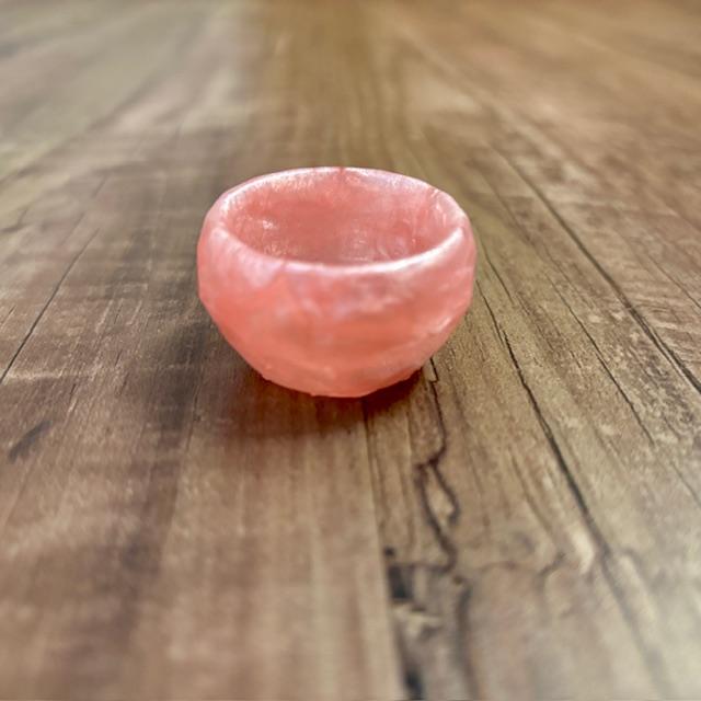 Mini Pink Resin Bowl