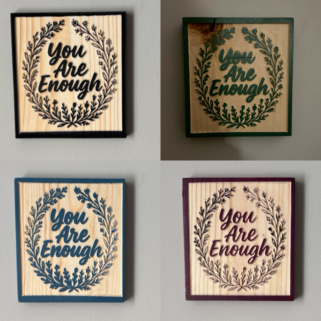 You Are Enough Wood Signs
