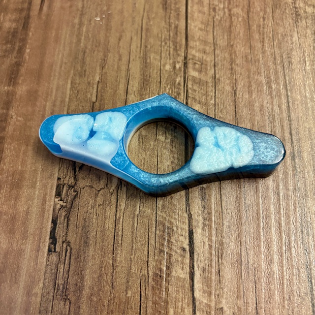 Blue Resin Fidget Page Holder
