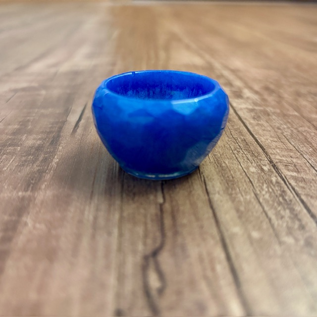 Mini Blue Resin Bowl