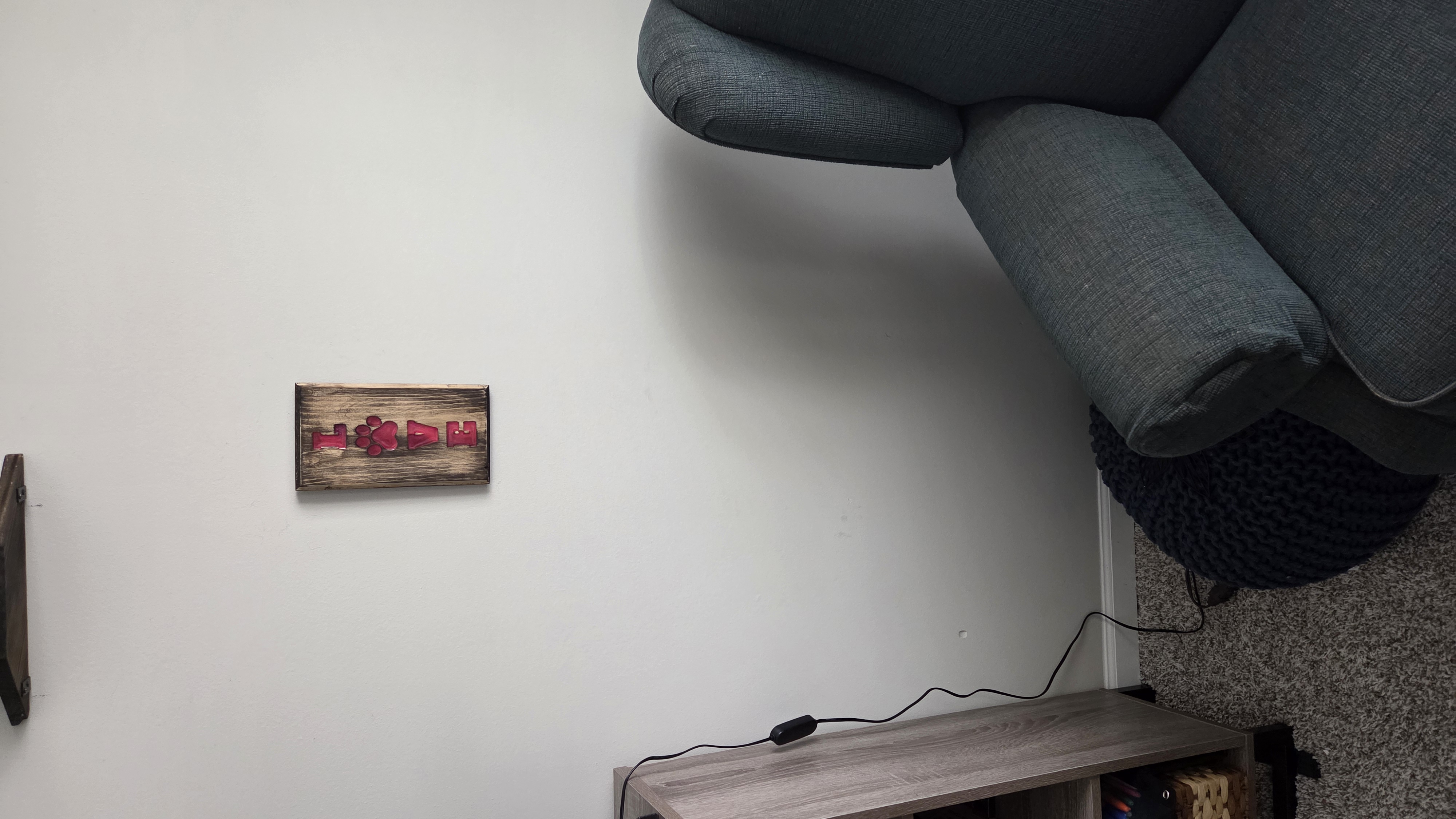 Resin filled Paw Print Wall Art