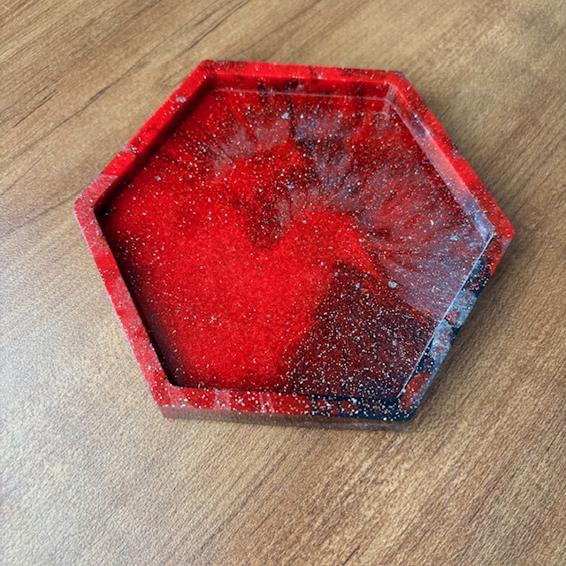 Hexagon Resin Tray