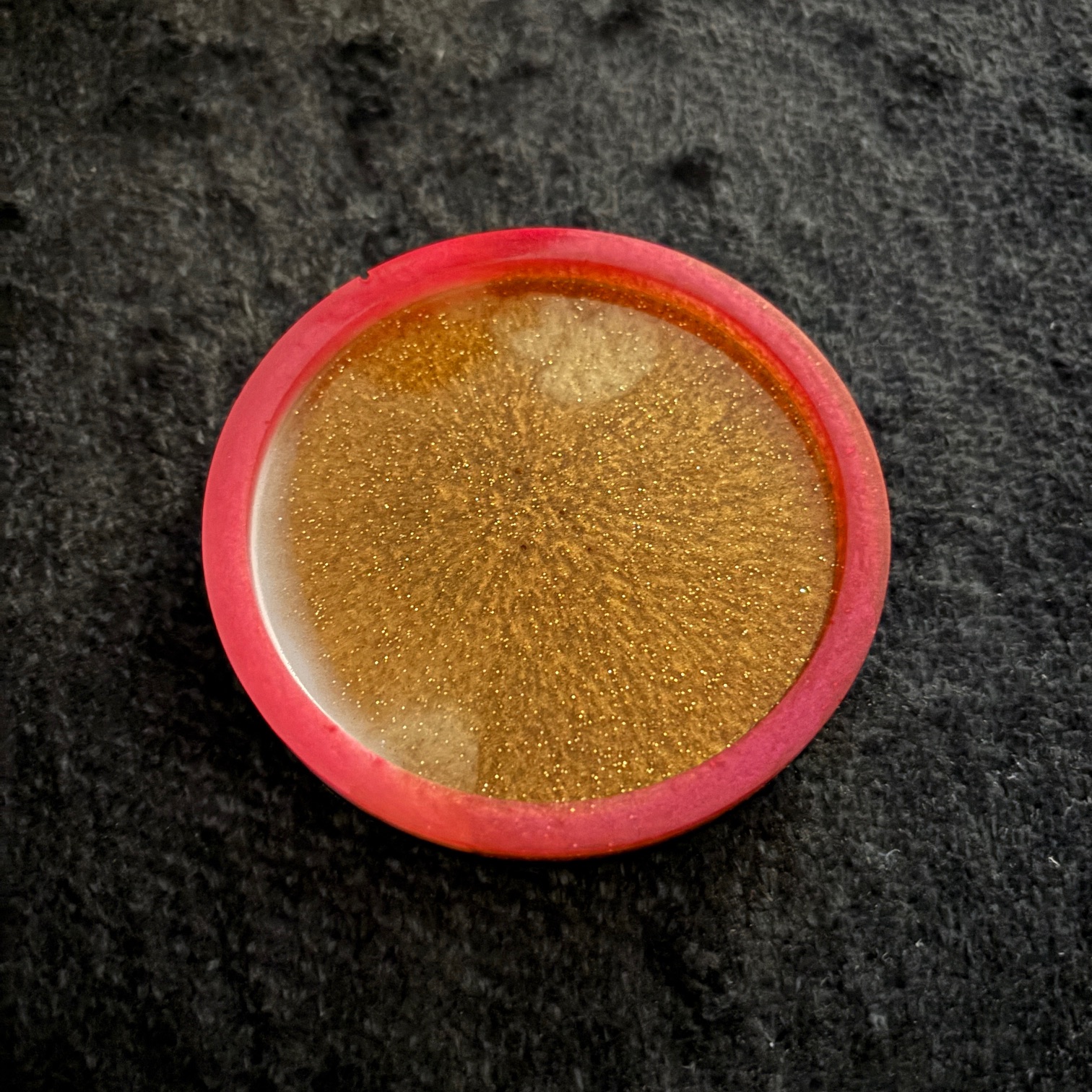 Gold Glitter Resin Tray