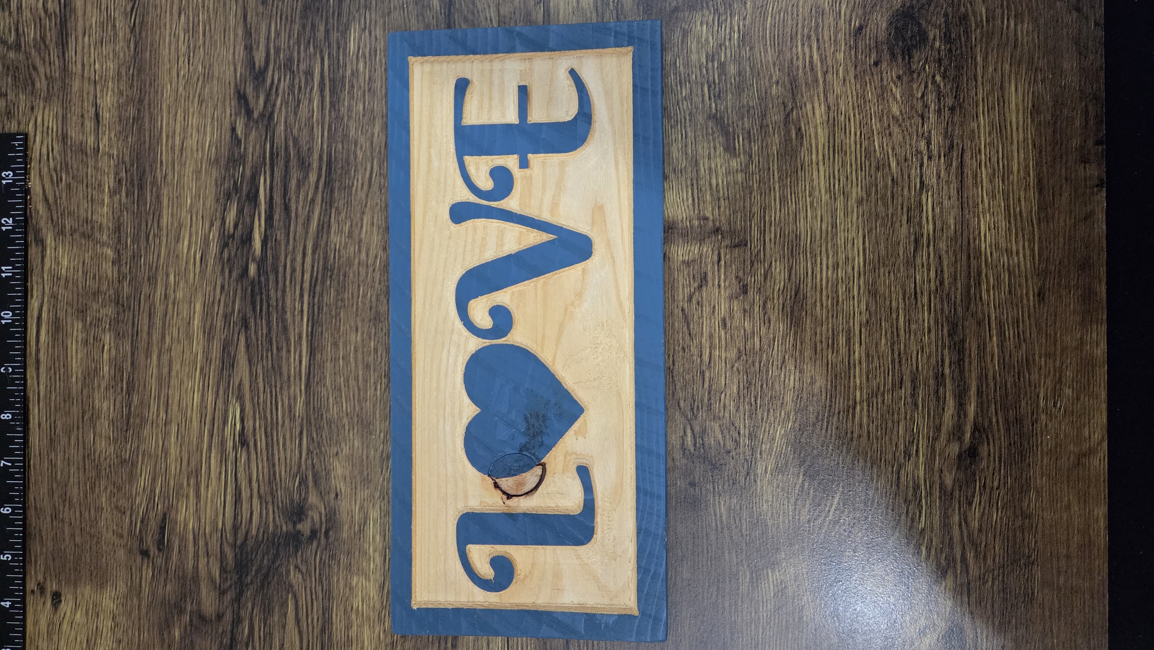 Wooden L❤️VE Sign