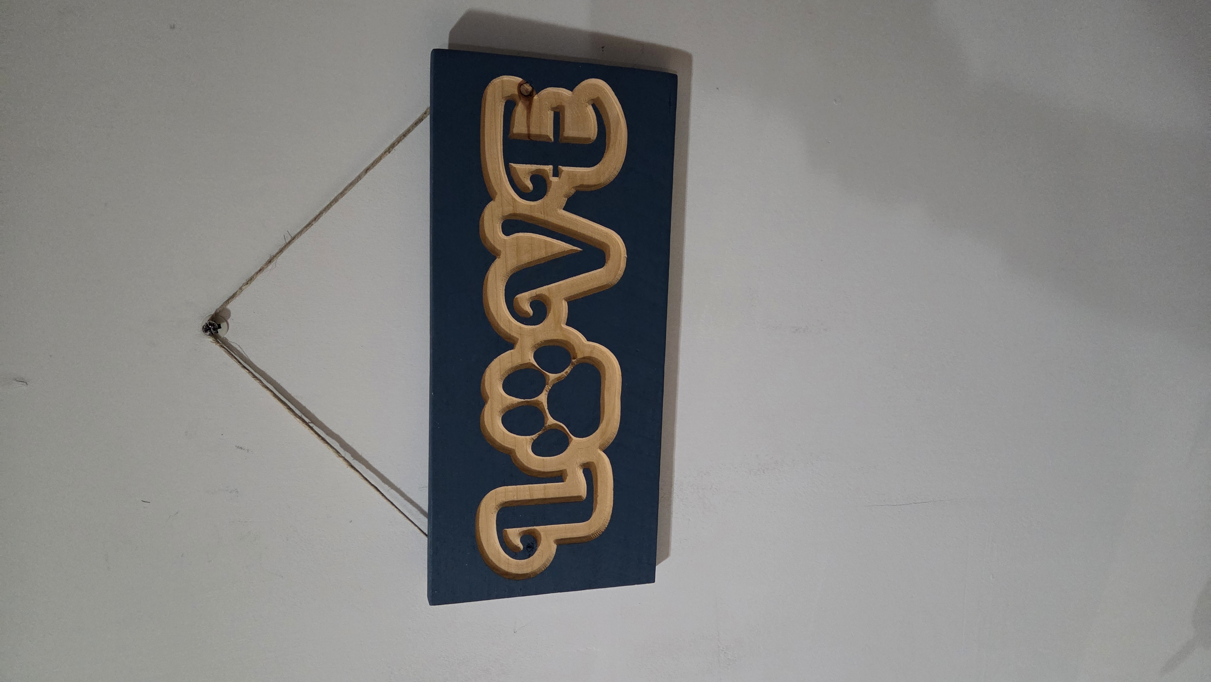 Paw-some 'LOVE' Hanging Wall Sign