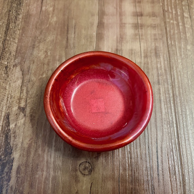 Handcrafted Red Resin Trinket Bowl
