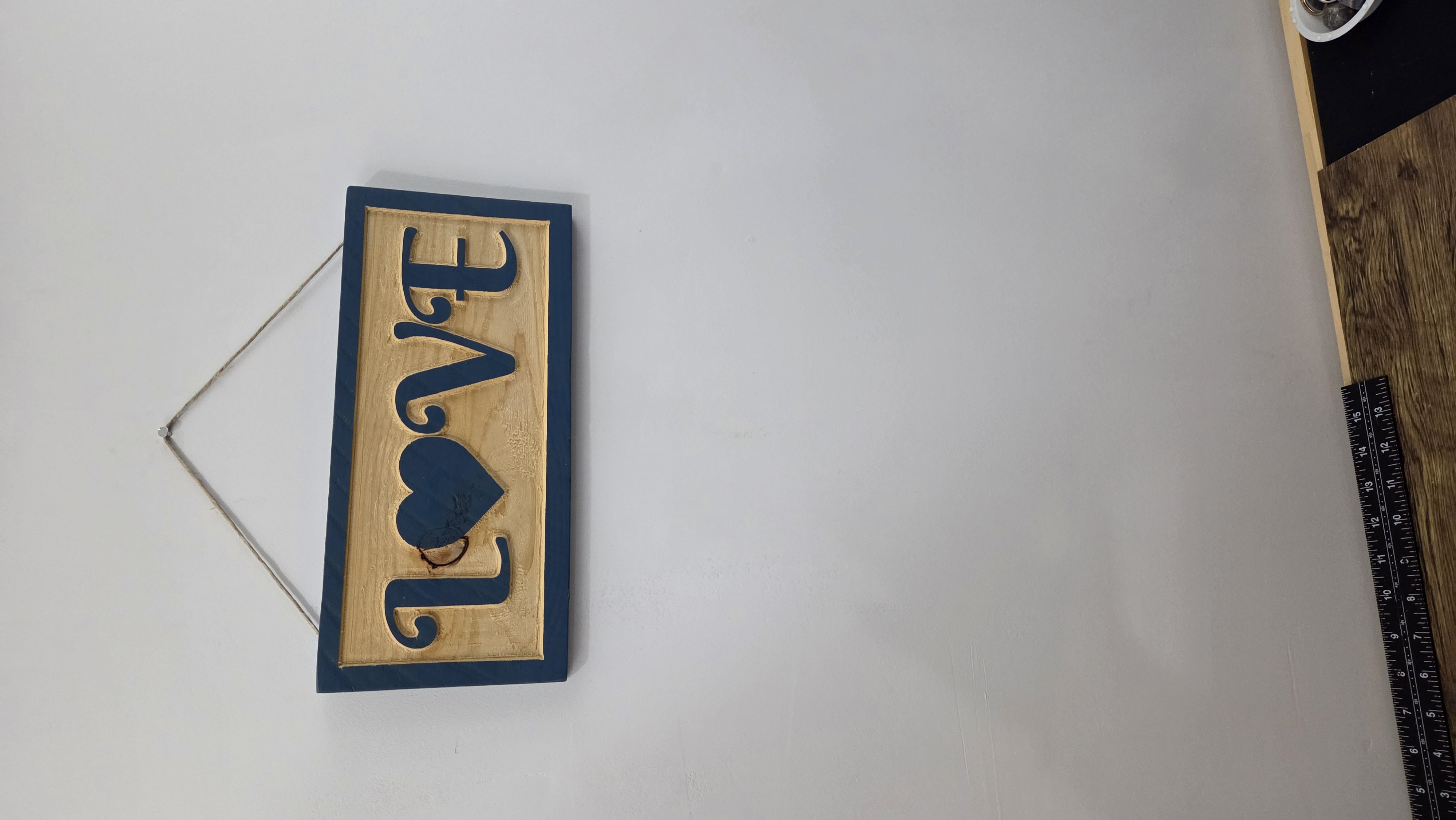 Wooden L❤️VE Sign