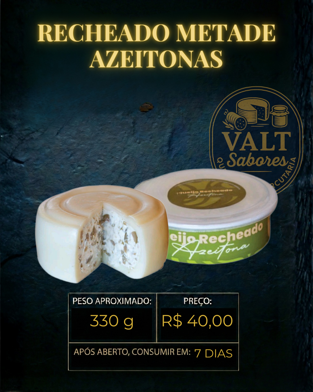 Queijo Recheado - Vários Sabores