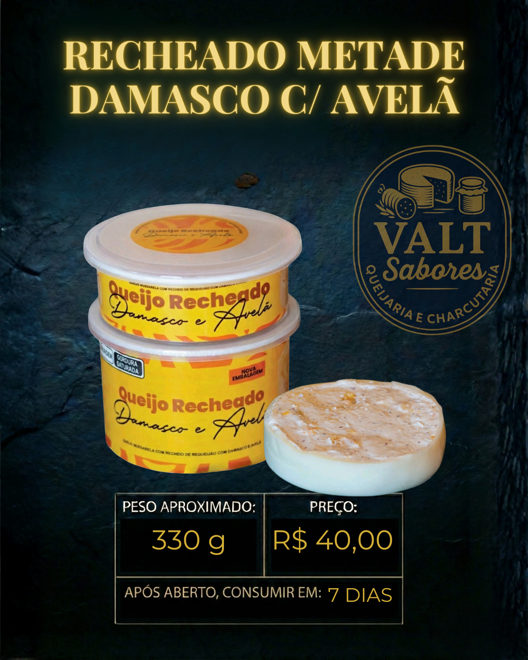 Queijo Recheado - Vários Sabores