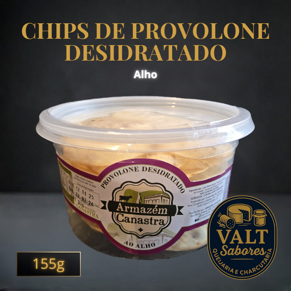 Chips de Provolone Desidratado Alho/Orégano