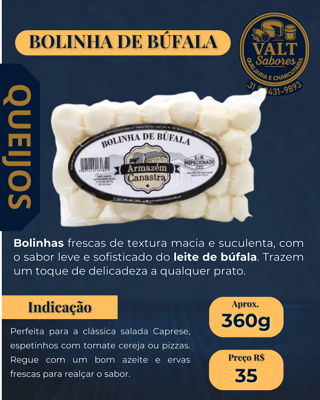 Bolinha de Mussarela