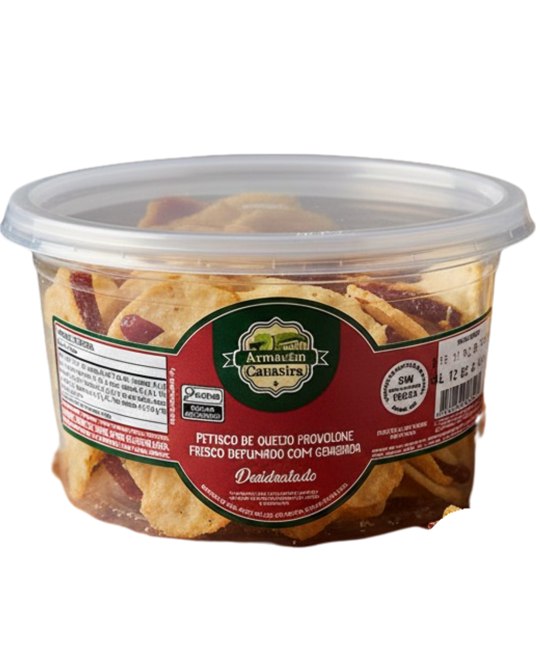 Chips de Provolone Desidratado Recheado com Goiabada