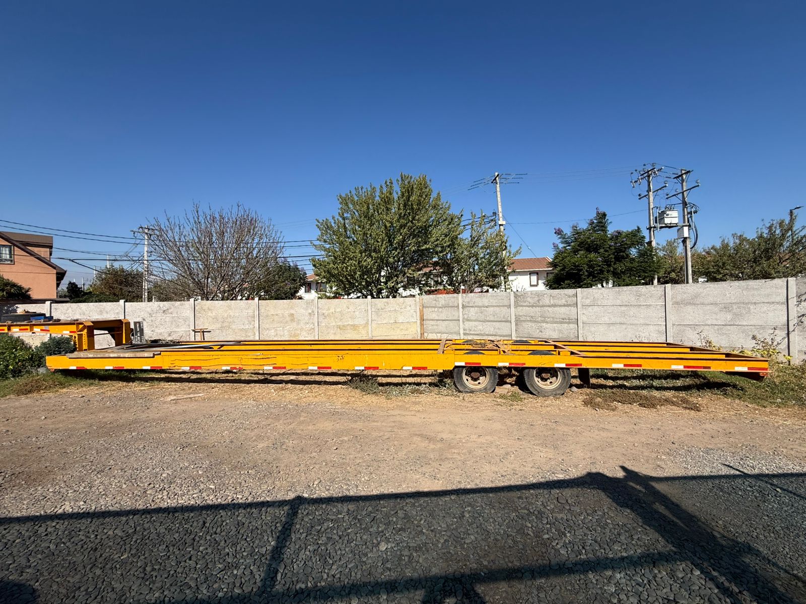 Carrocería de remolque plana