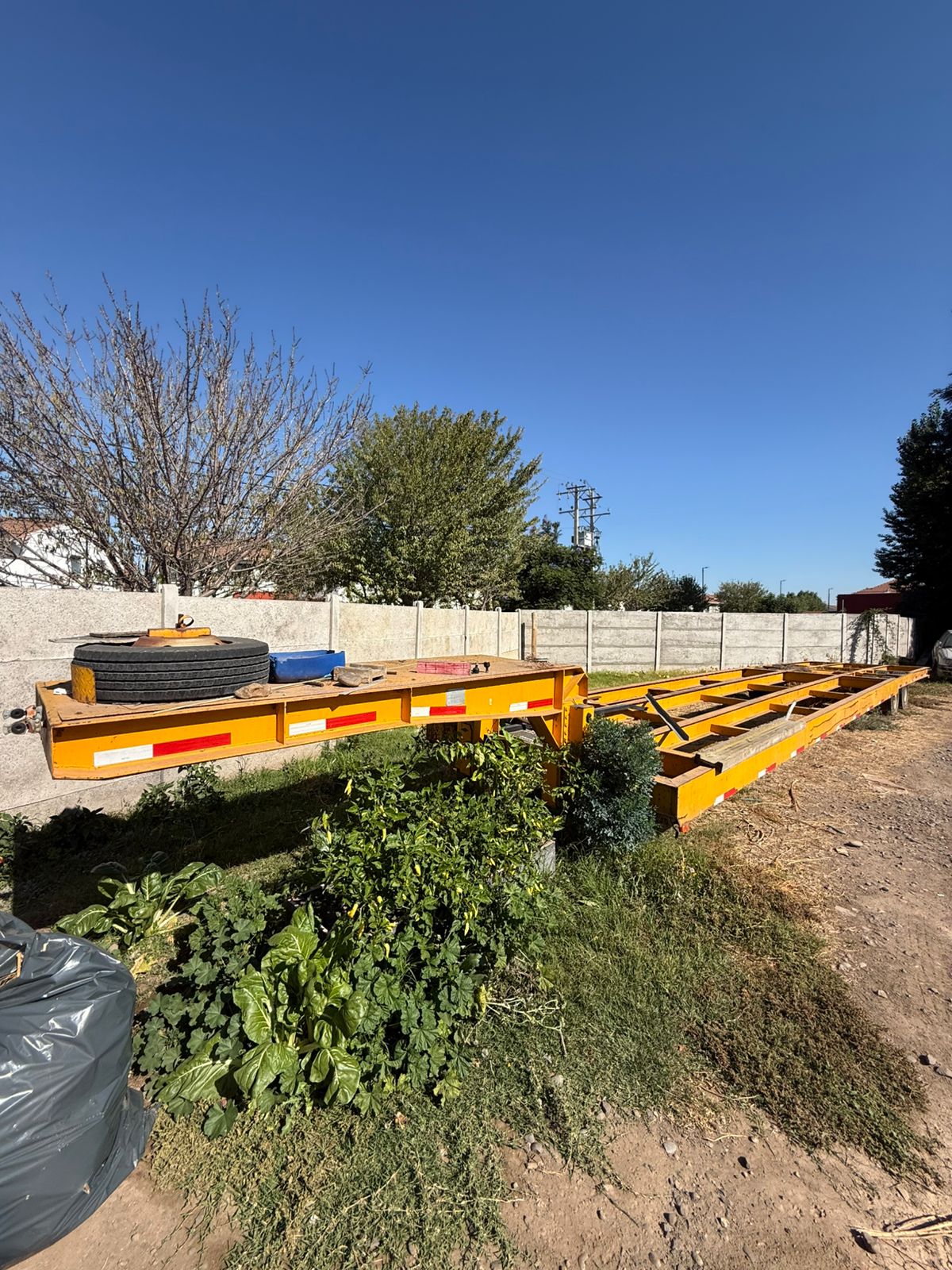 Carrocería de remolque plana