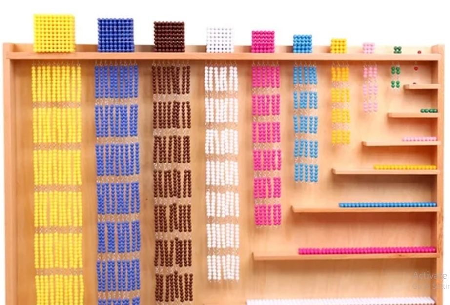 Montessori Golden Bead Math Cabinet