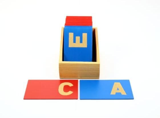 Wooden Alphabet Learning Cards