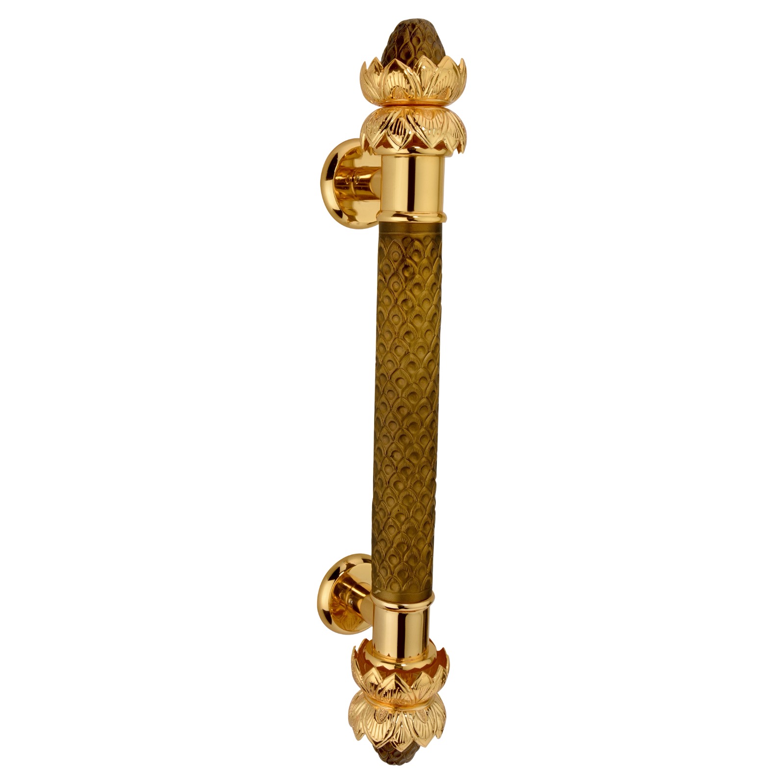 Sunflower Brass Door Handle