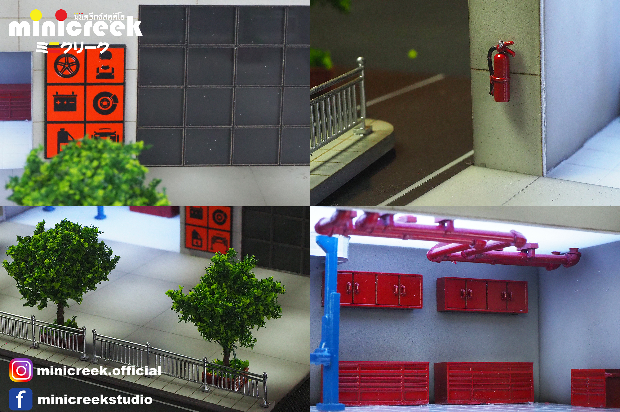 โมเดลตึก AUTOBACS ขนาดจิ๋ว