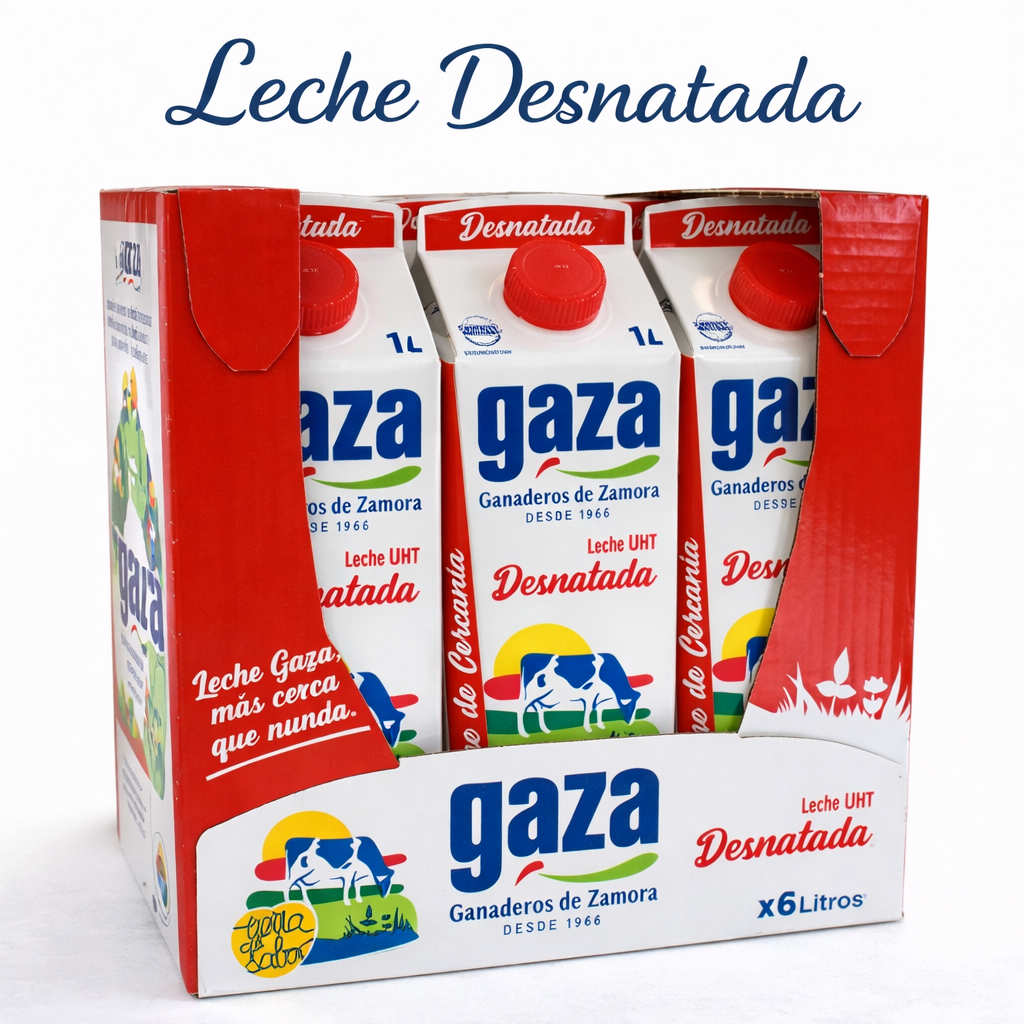 Leche Desnatada Gaza x6