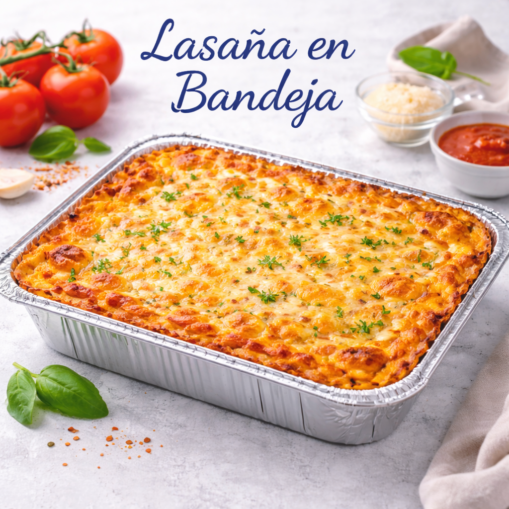 Lasaña en Bandeja