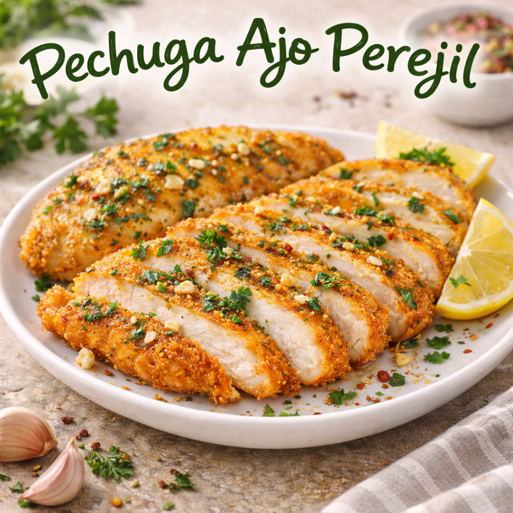 Pechuga de Pollo al Ajo y Perejil