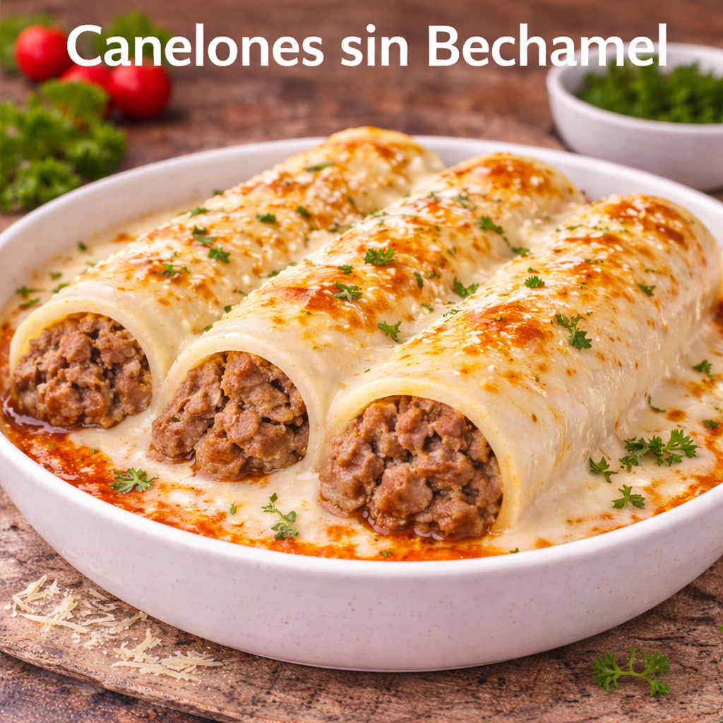 Canelones sin Bechamel