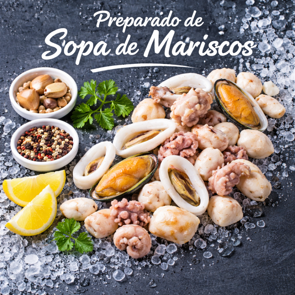 Preparado de Sopa de Mariscos