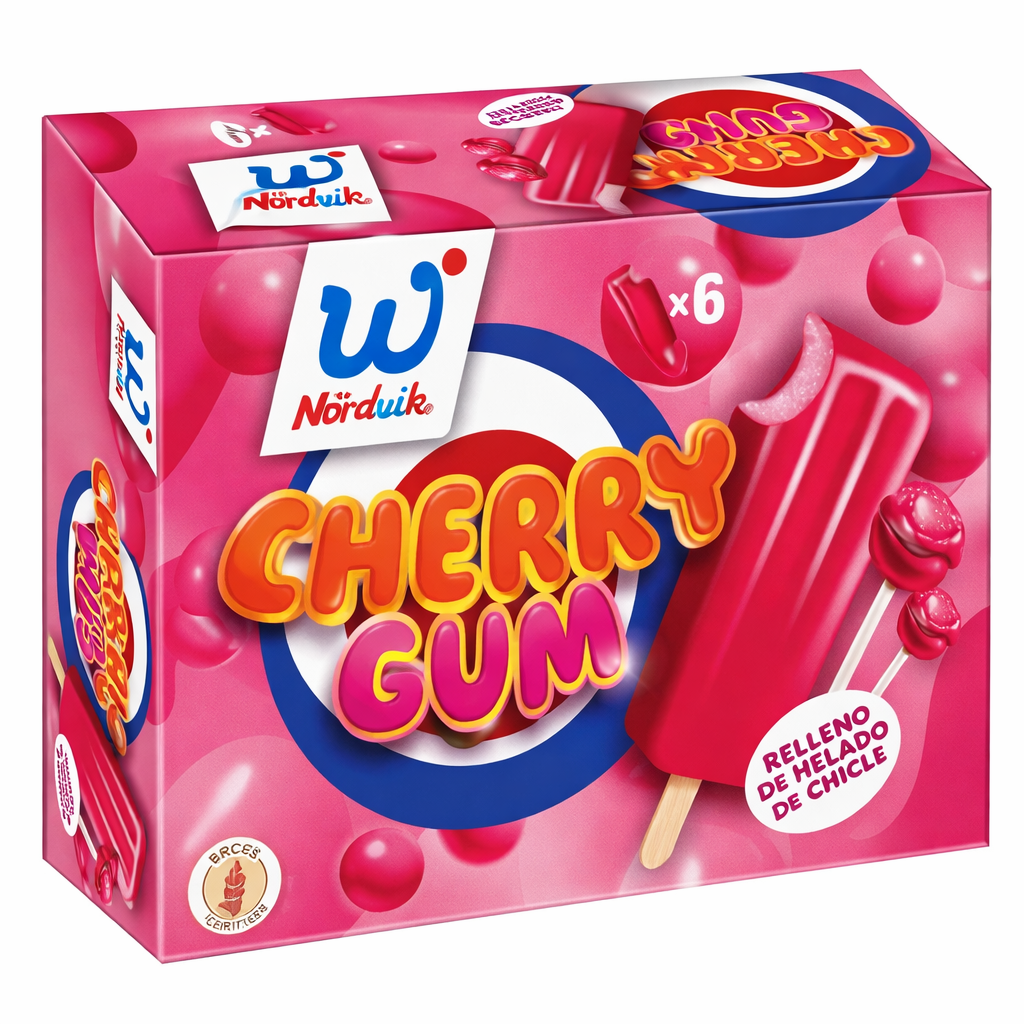 Cherry Gum Helado
