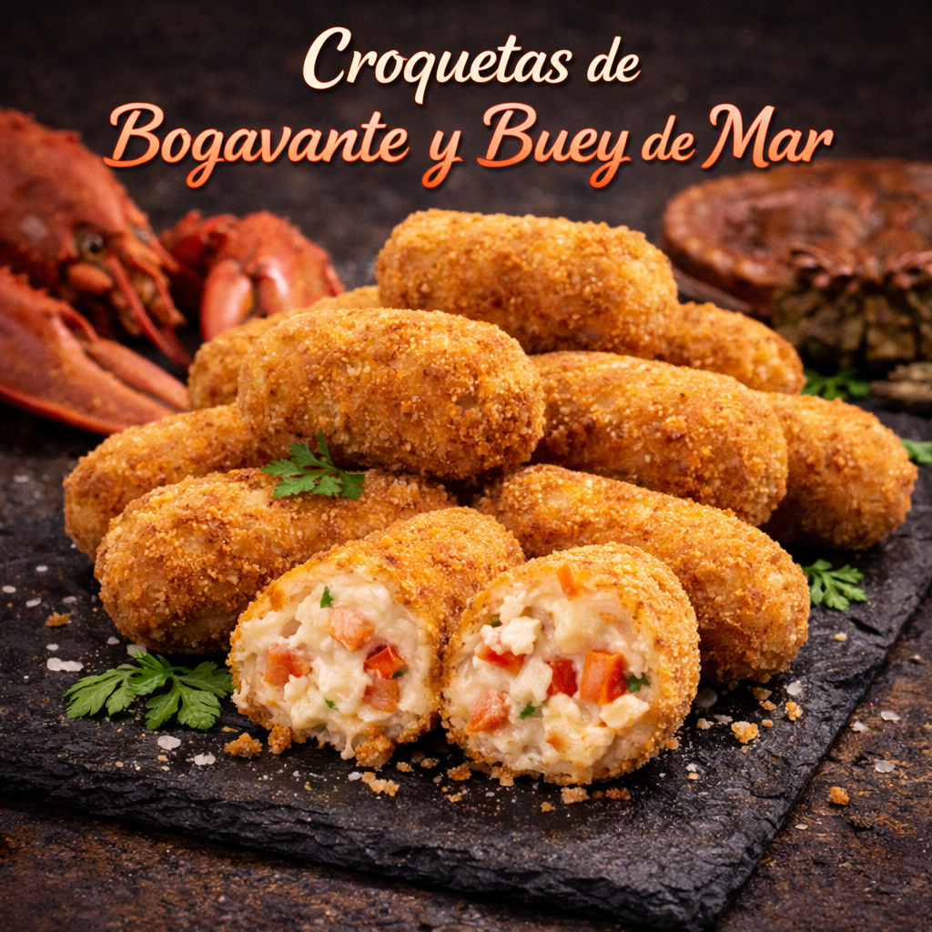 Croquetas de Bogavante y Buey de Mar