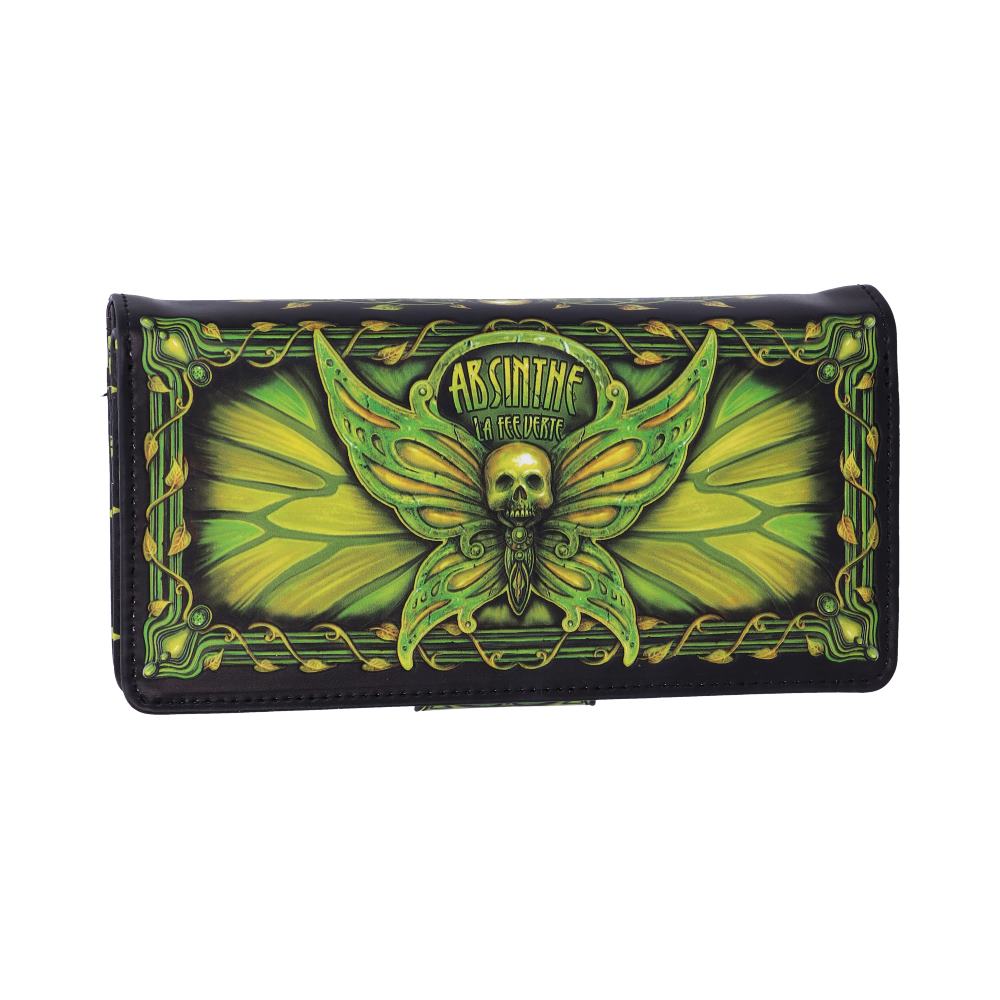 Absinthe La Fee Verte Green Fairy Embossed Purse