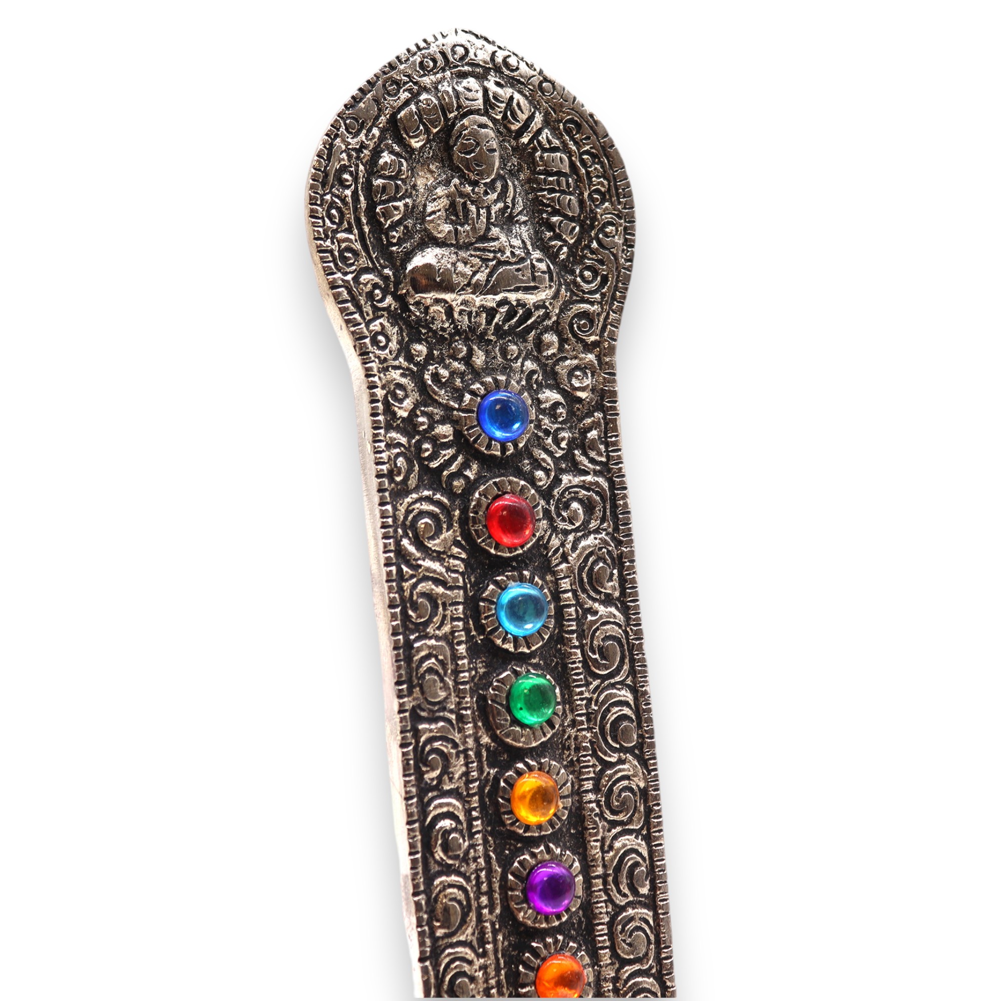 Incense Stick Holder 7 Chakra Tower Design  Buddha 16x6x7cm