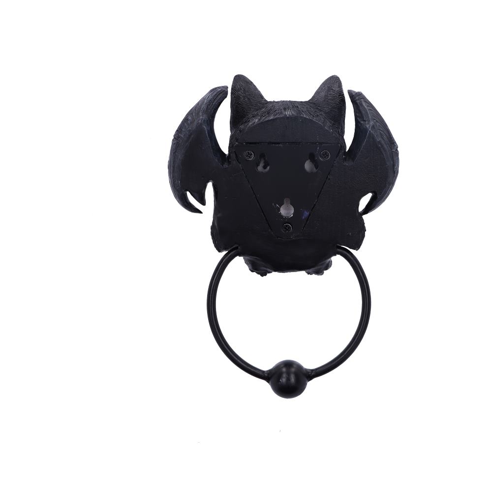 Vampuss Black Bat Cat Door Knocker 20cm Nemesis Now