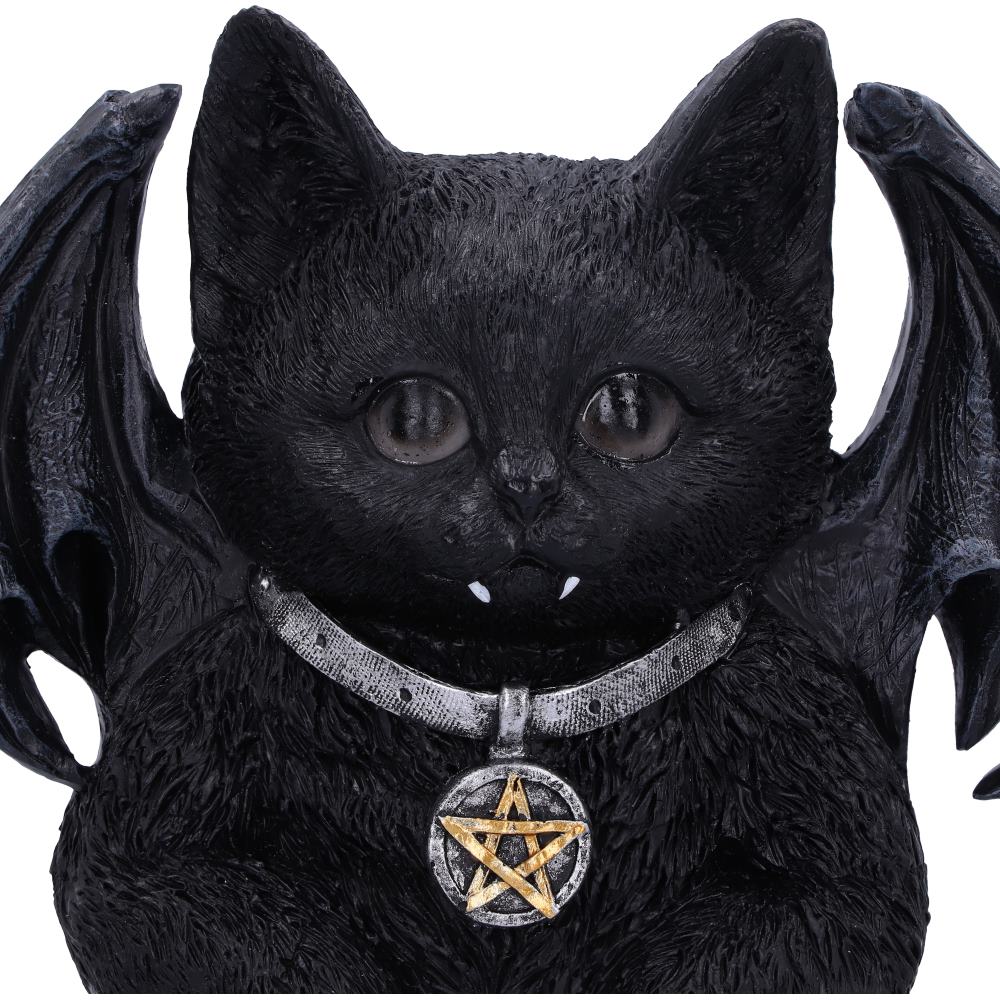 Vampuss Black Bat Cat Door Knocker 20cm Nemesis Now