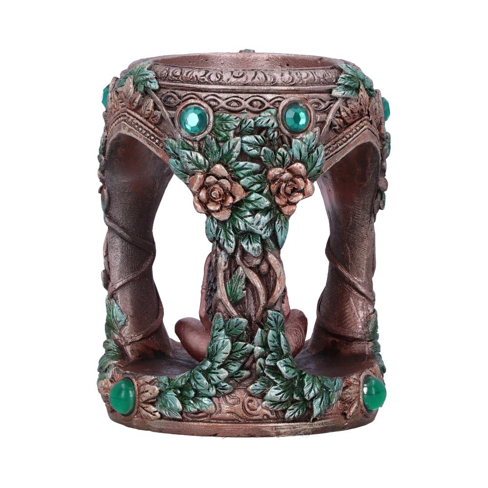 Mother Earth Tea Light Holder 7cm Cast in the finest Bronzed colour resin