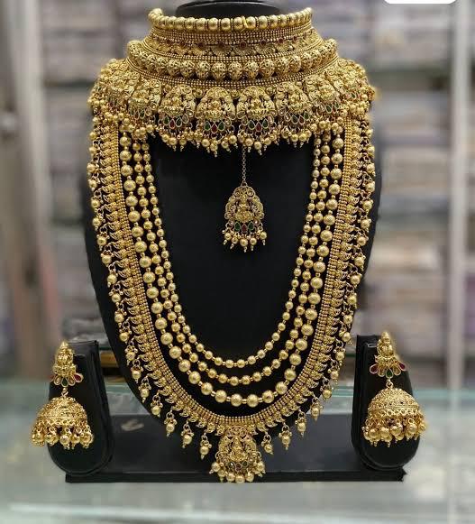 Royal Bridal Gold Necklace Set